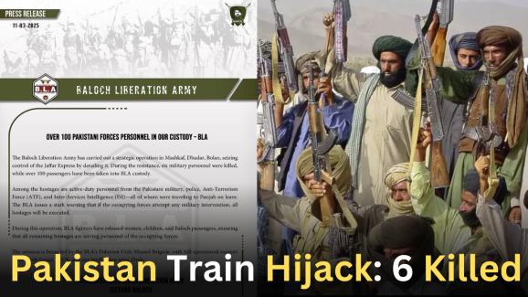 Pakistan Train Hijack: 6 Killed, 120 passengers held hostage!