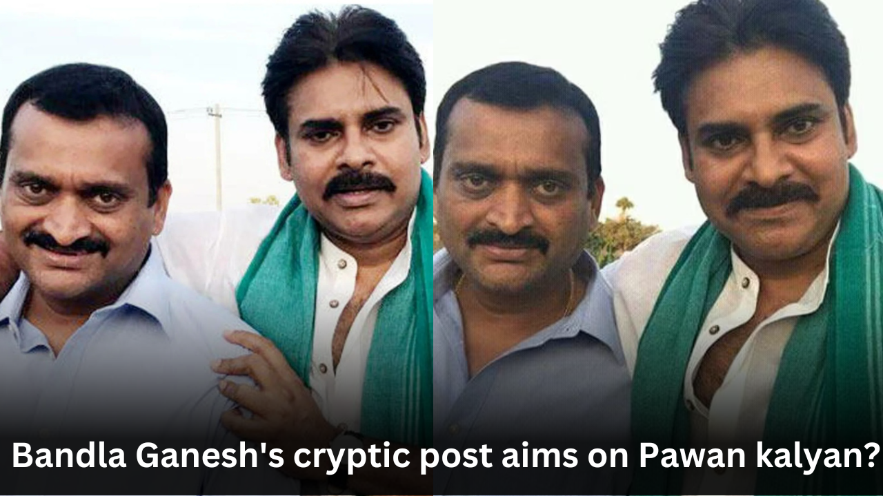 Bandla Ganesh’s cryptic post aims on Pawan Kalyan?