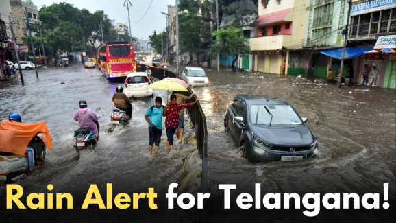Rain Alert for Telangana: Heavy Showers Expected in These Districts Today