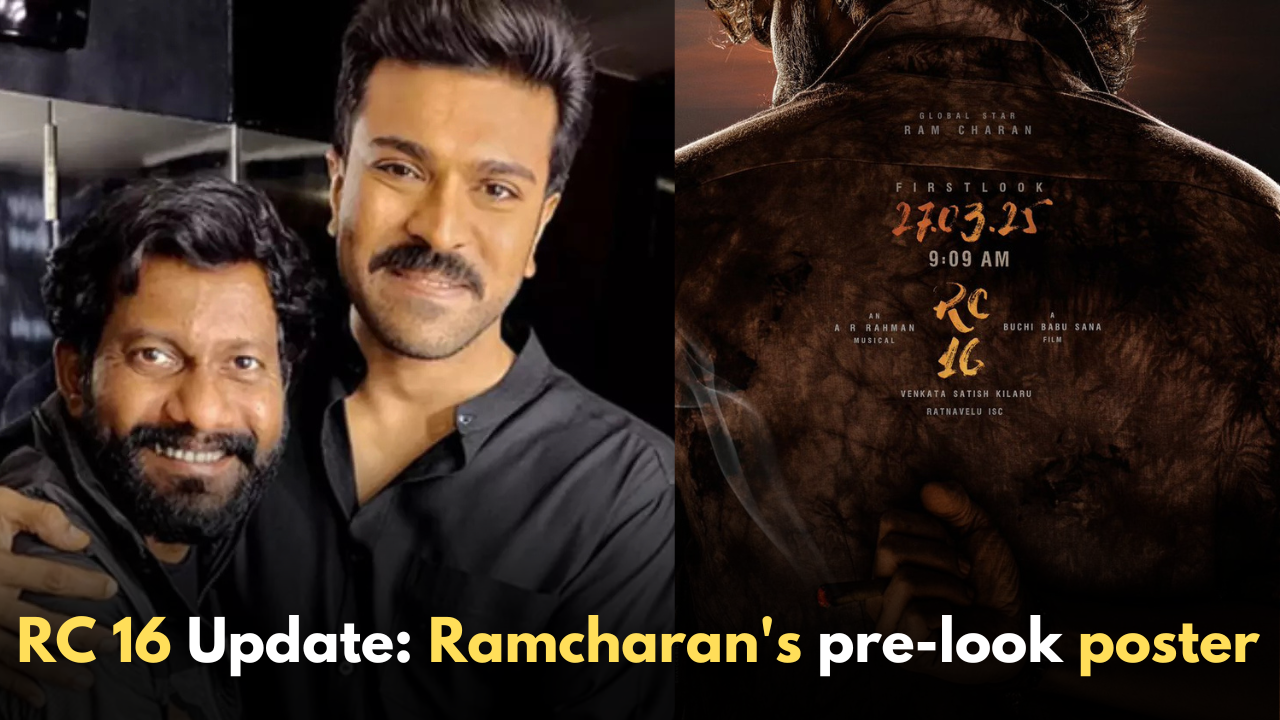 RC 16 Update: Ramcharan’s pre-look poster sets the internet on fire!