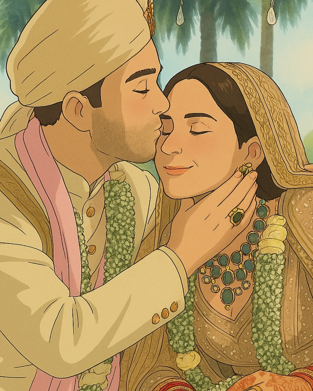 Parineeti Chopra and Raghav Chadha join the Ghibli Trend