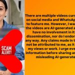 Vidya Balan slams a misleading AI-generated video