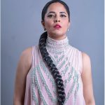 Anasuya stuns in the pink dress