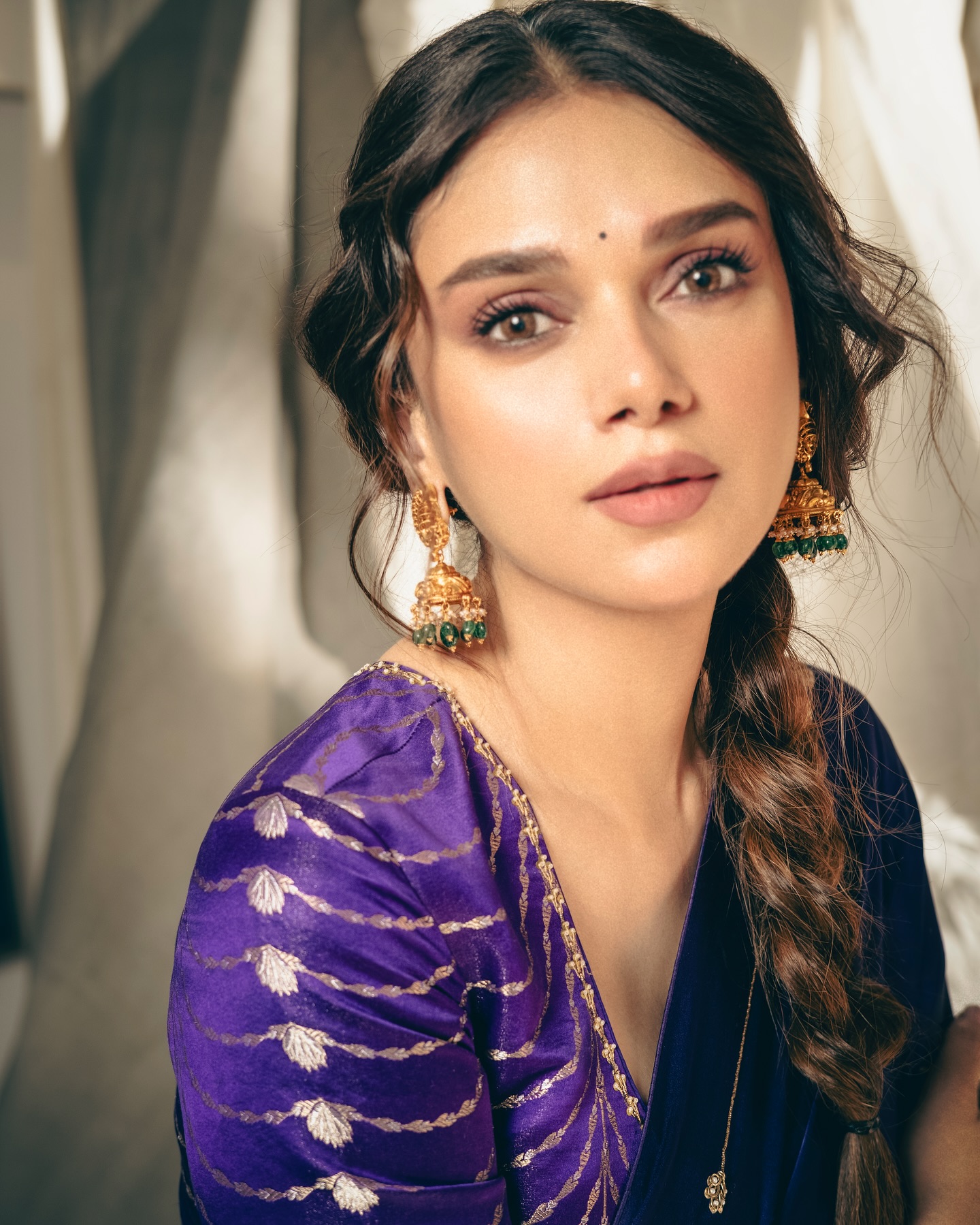 Aditi Rao Hydari’s Purple Saree Look Wins Hearts