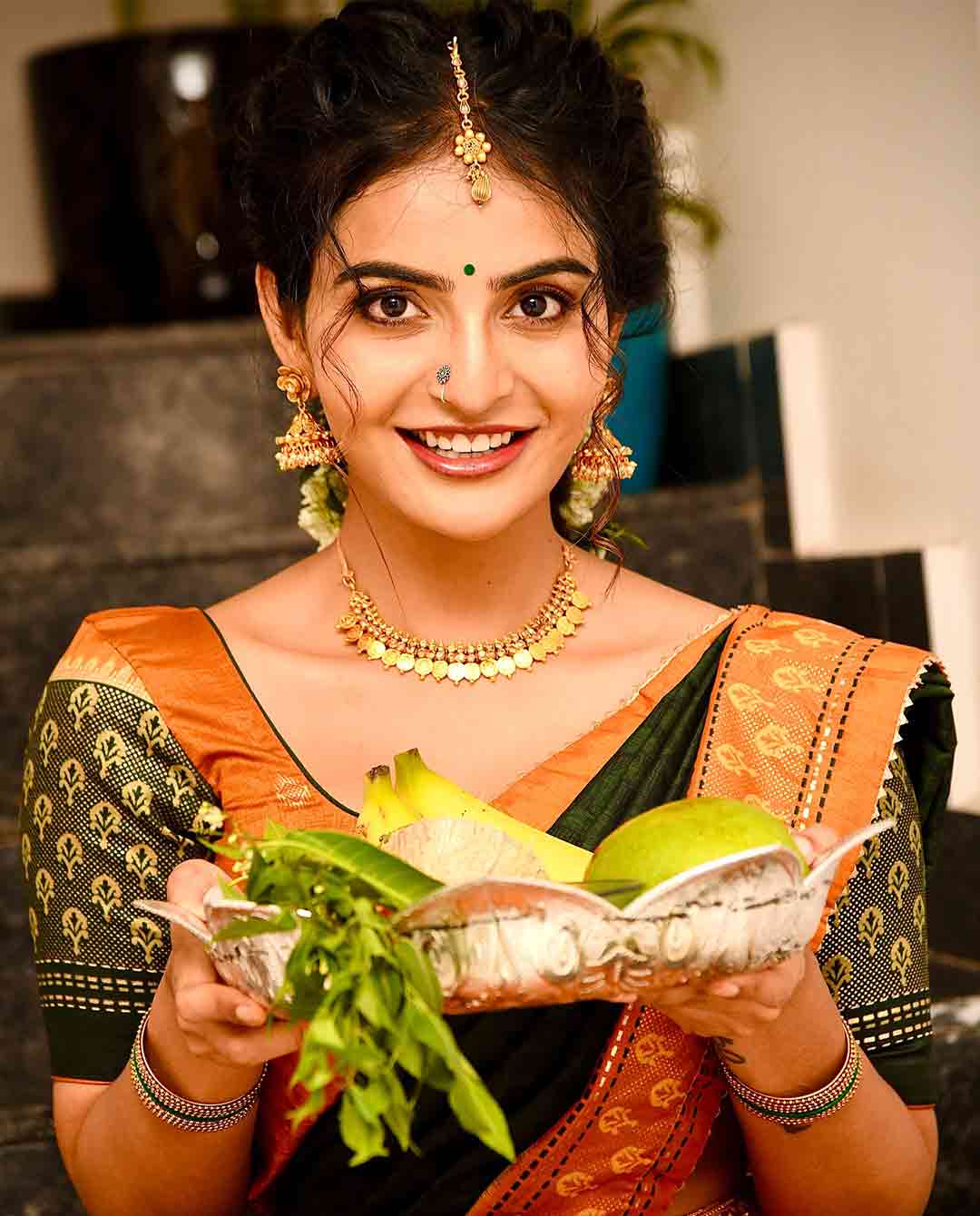 Ananya Nagalla Traditional Ugadi Celebrations