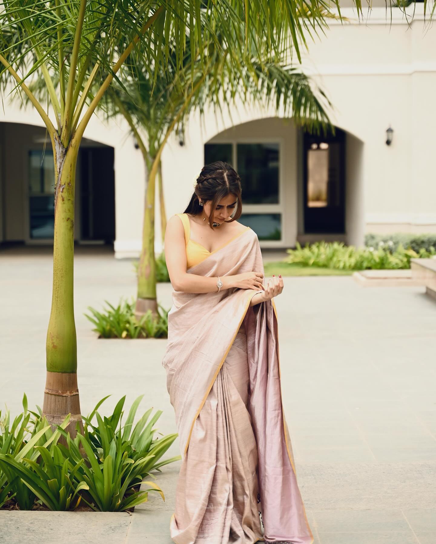 Ashika Ranganath’s Muted Tones Saree Look Sets Style Goals