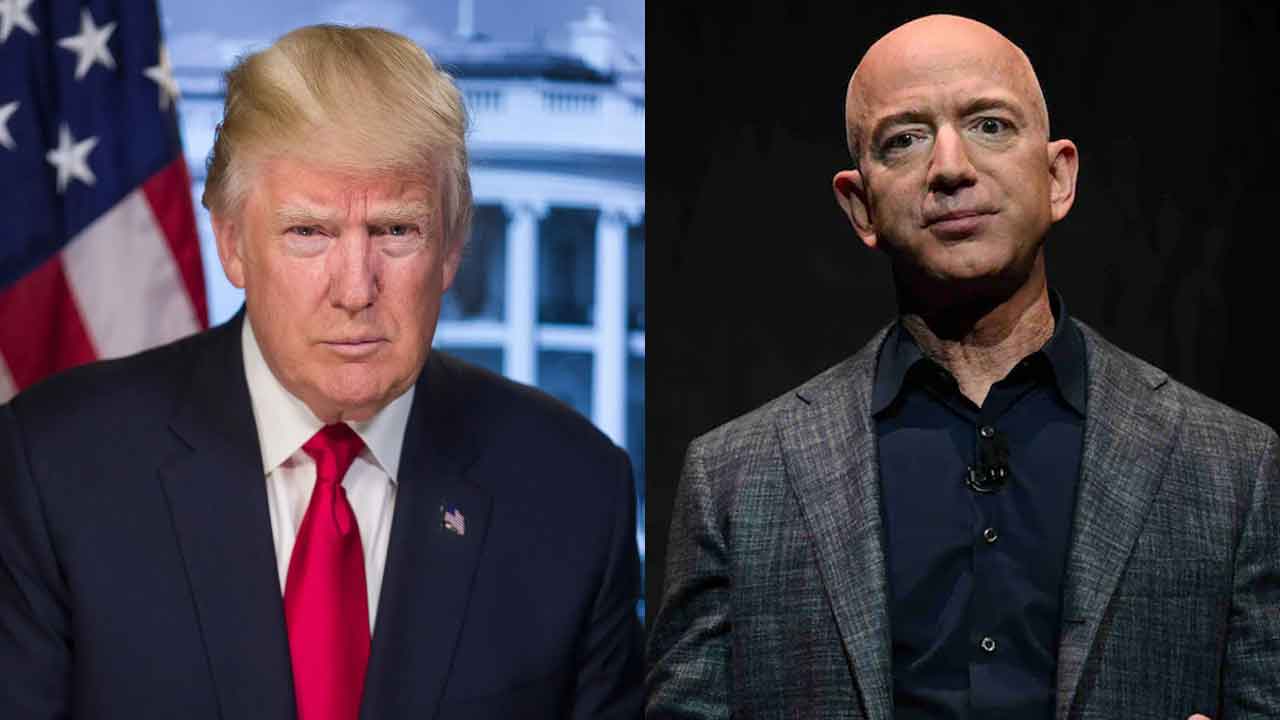 Why is Jeff Bezos praising Donald Trump now?