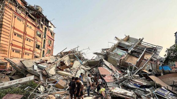 Myanmar Earthquake Death Toll Rises: 1644 Killed, 2000 Injured