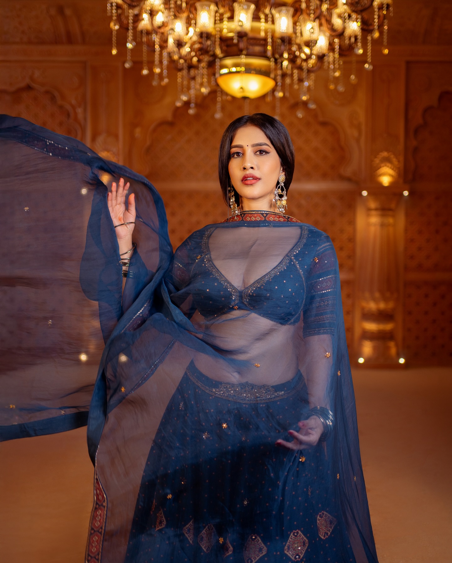 Nabha Natesh Impresses Fans With Her Trendsetting Lehanga Style