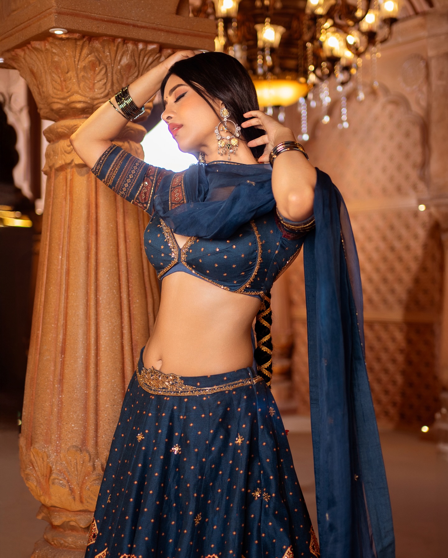 Nabha Natesh Impresses Fans With Her Trendsetting Lehanga Style