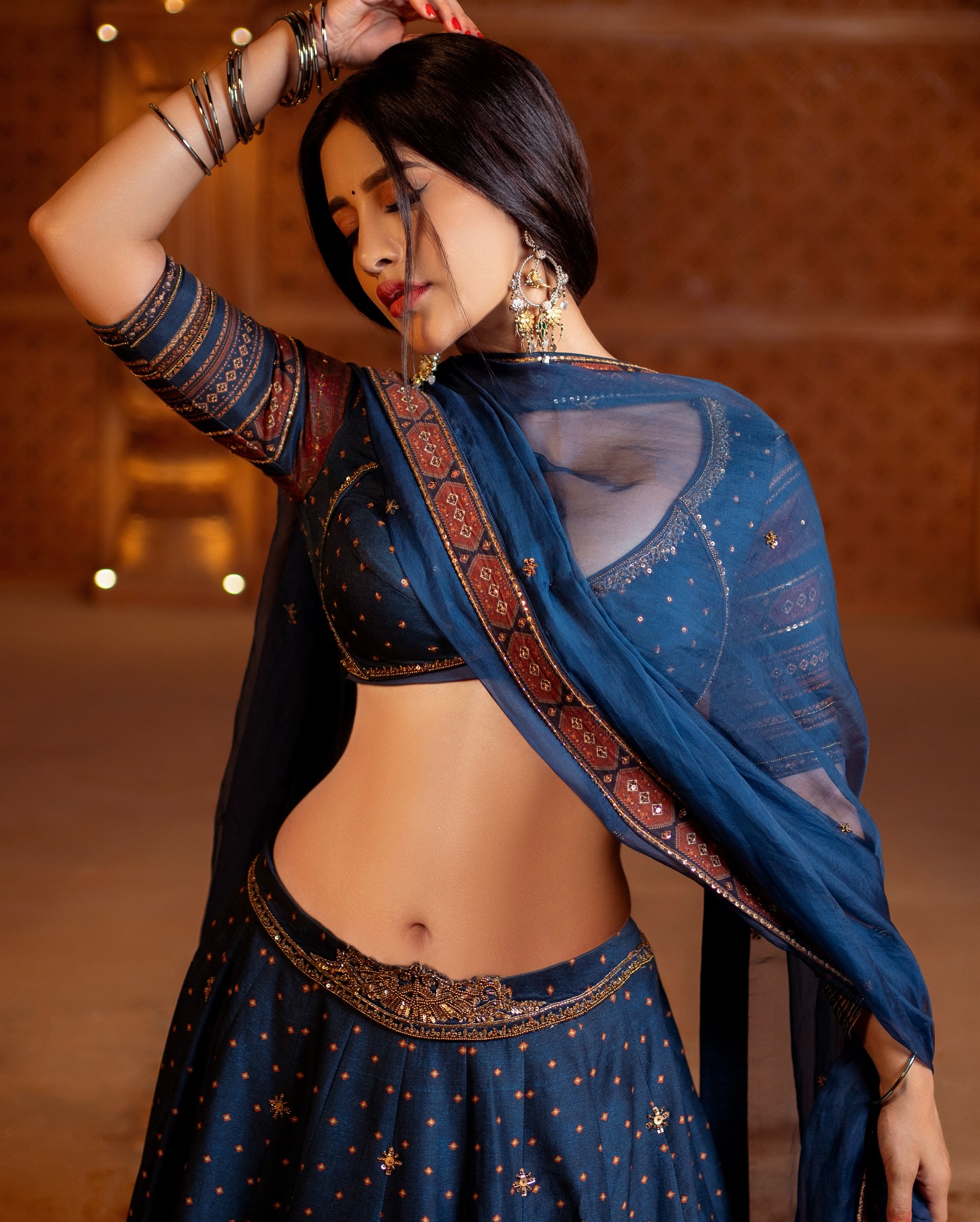 Nabha Natesh Impresses Fans With Her Trendsetting Lehanga Style
