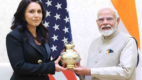 What Happened When PM Modi Presented Maha Kumbh Water to Tulsi Gabbard?