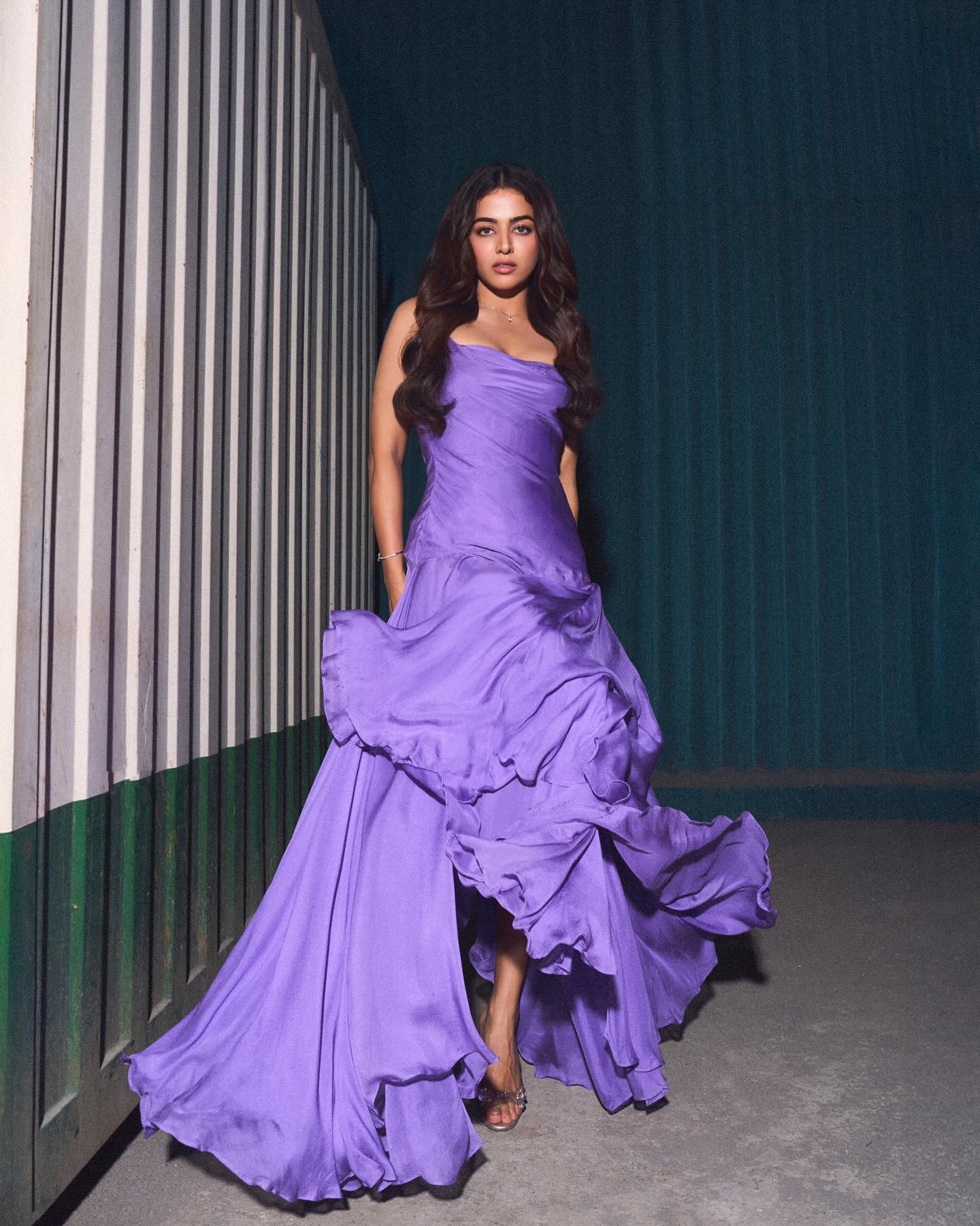 Lavender Magic: Wamiqa Gabbi’s Flowey Gown Steals the Spotlight
