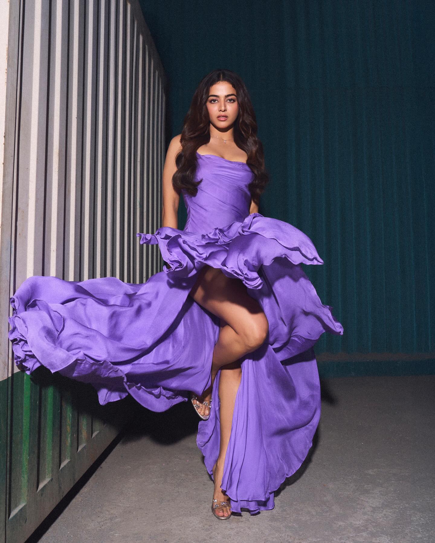 Lavender Magic: Wamiqa Gabbi’s Flowey Gown Steals the Spotlight