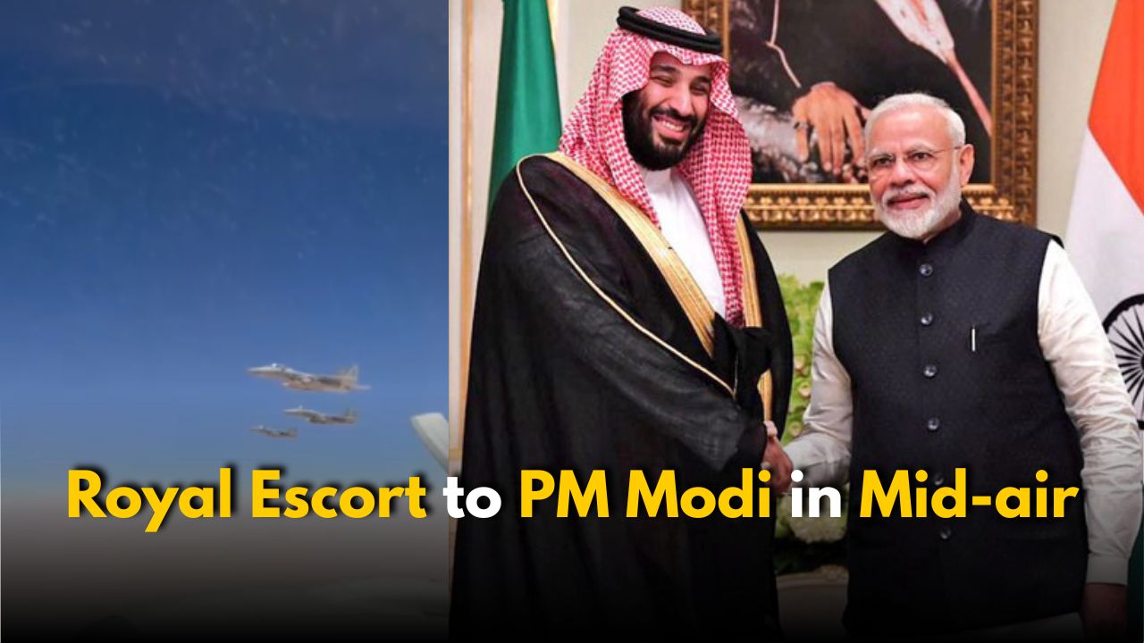 Saudi’s Royal Escort to PM Modi in Mid-air