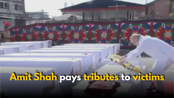 Amit Shah meets families & pays tributes to the victims