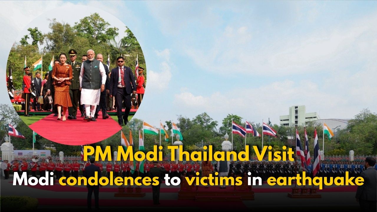 PM Modi Thailand Visit: Modi condolences to victims in earthquake
