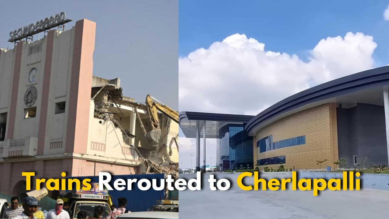 Secunderabad Station Redevelopment: 100+ Trains Shifted to Cherlapalli Terminal
