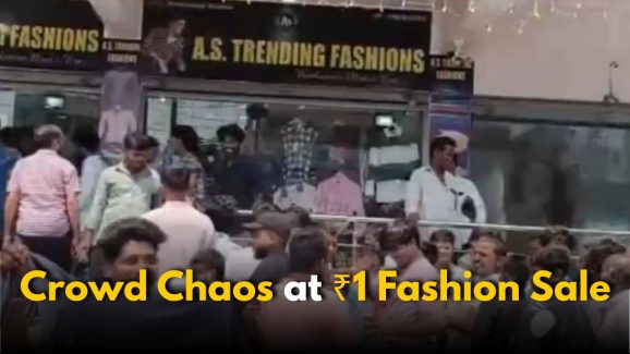 Mad Rush for ₹1 Clothes: Anniversary Offer Turns Chaos