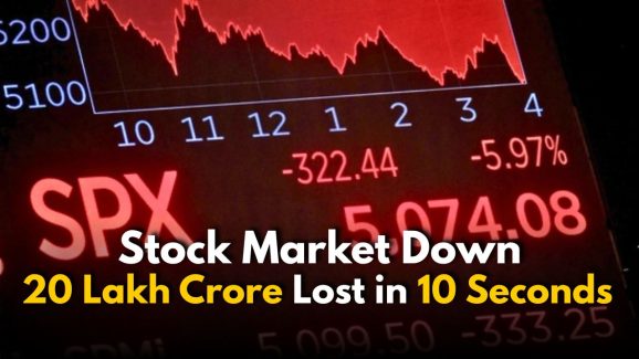 Indian Stock Market Crashes, ₹20 Lakh Crore Lost in 10-Seconds