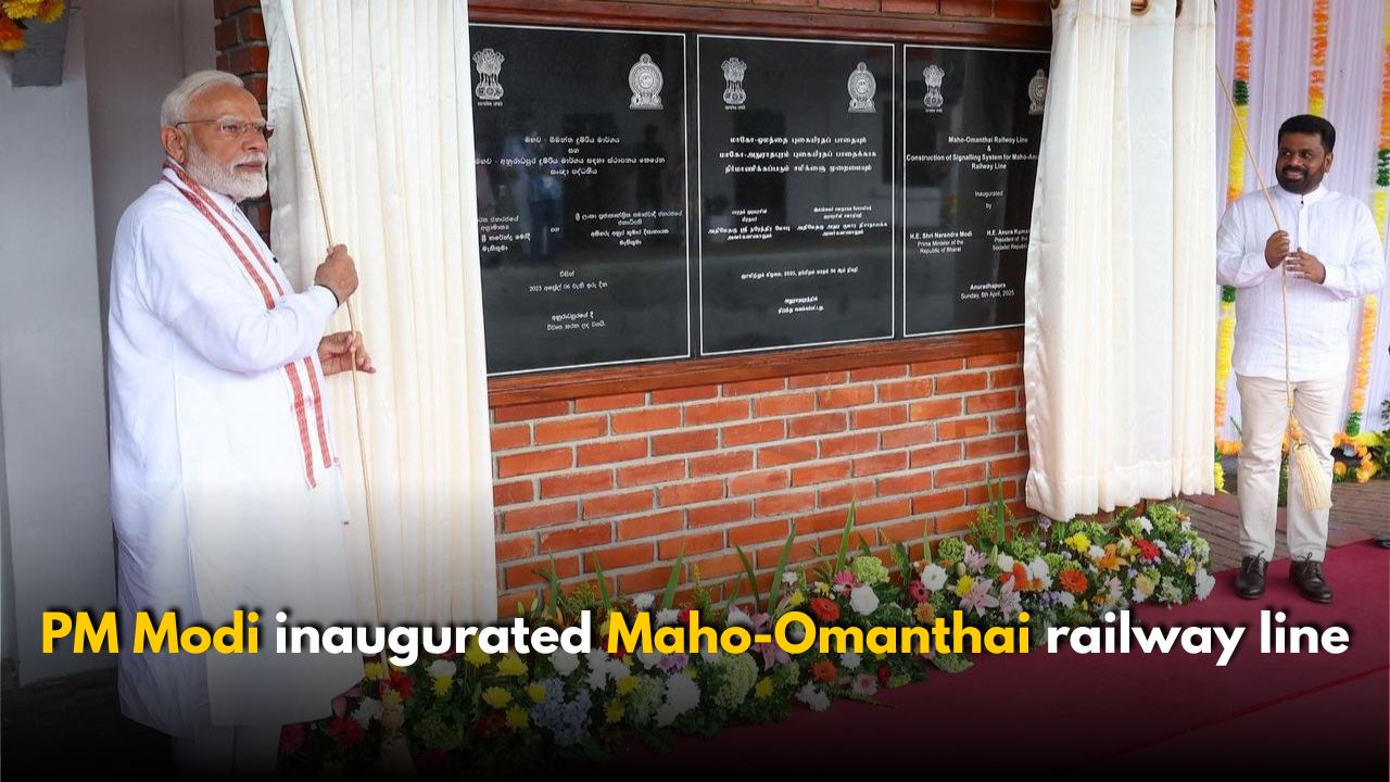 Modi Sri Lanka Visit: Modi Flags Off Maho-Omanthai Rail Line