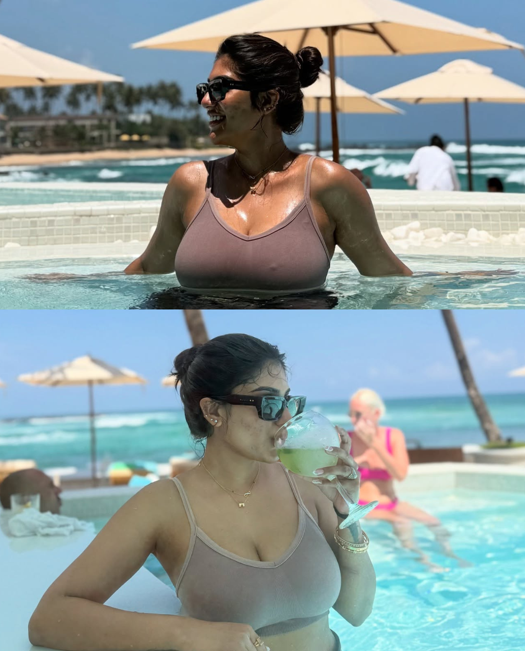 Supritha: Sippin’ dreams by the pool