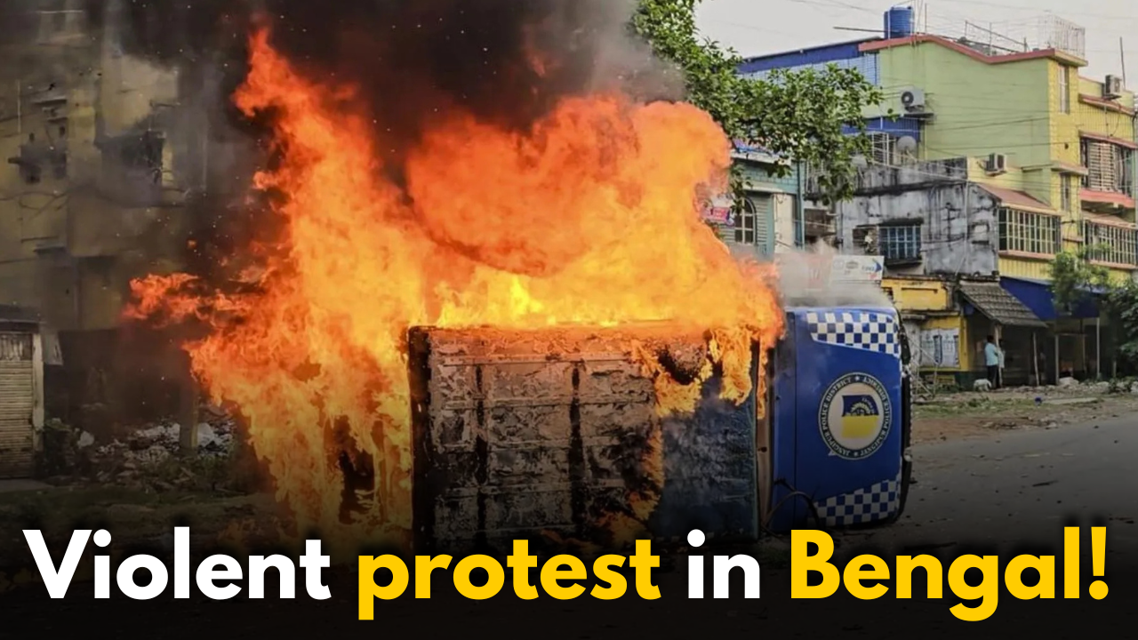 Waqf Act Protest: Sparks Violence in Bengal, Rail Tracks Destroyed