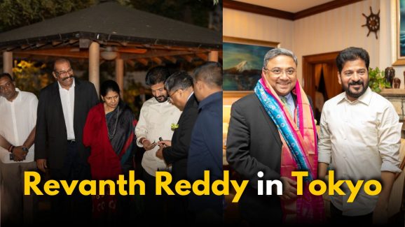 Revanth Reddy in Tokyo: Meets Sony Group at India House