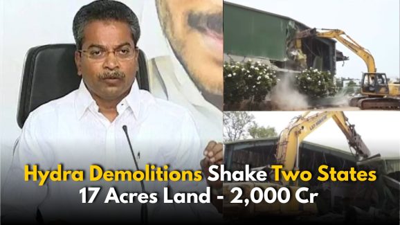 Hydra Demolishes TDP MLA’s Land in Hyderabad