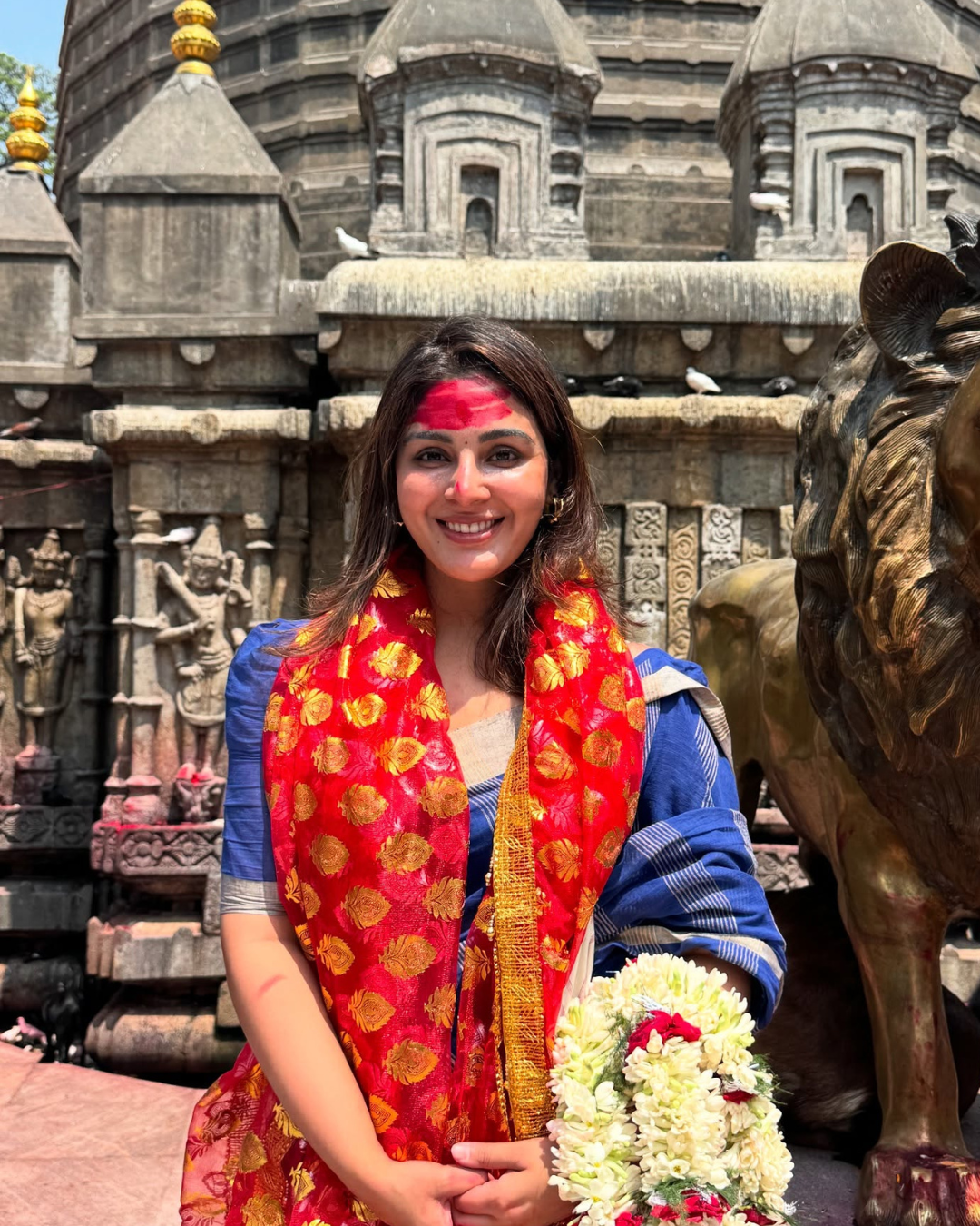 Samyuktha at Kamakhya Mandir: A bliss