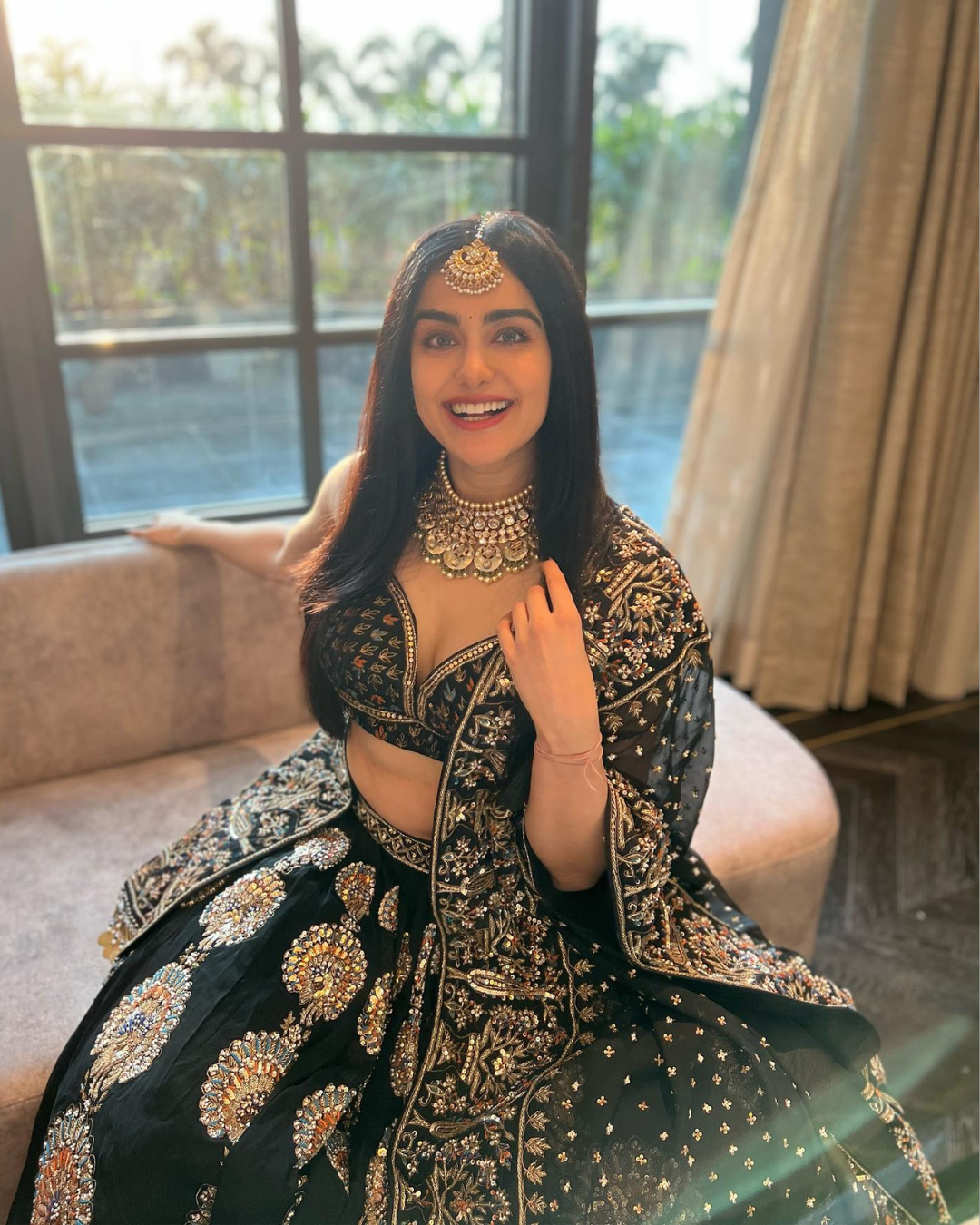 Adah Sharma: Black lehenga, bold aura