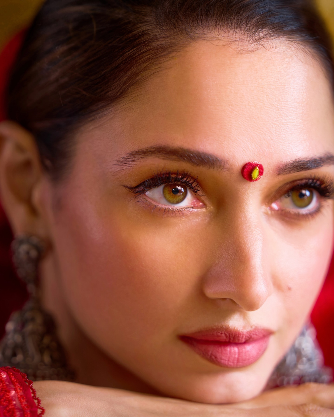 Tamannah in RED: An ethereal look