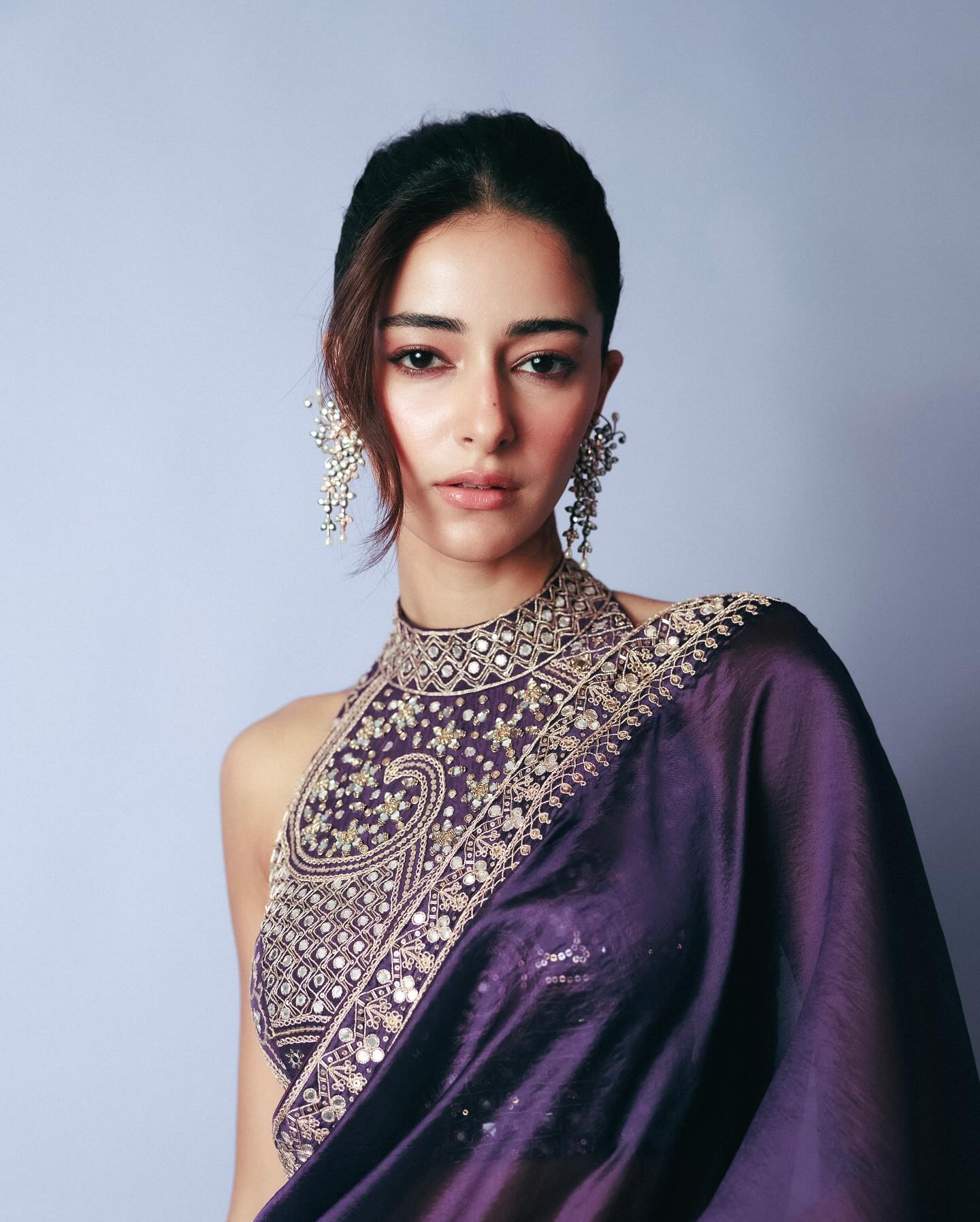 Ananya Panday Purple Fashion Game is on Point