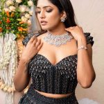 Eesha Rebba Slays Black Lehenga Look with Grace