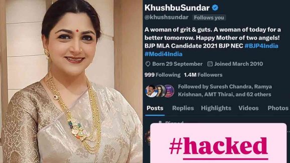 Kushboo Sundar’s X Account Hacked: Actress Seeks Help