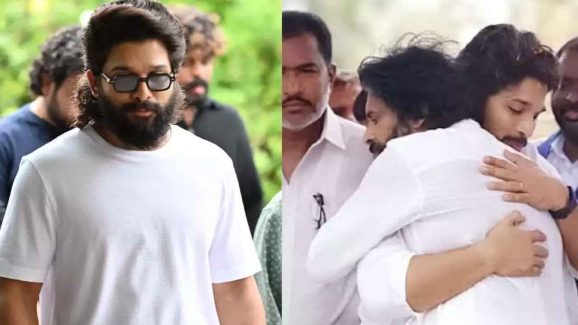 Allu Arjun Meets Pawan Kalyan Post Son’s Fire Accident