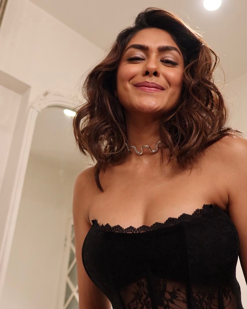 Mrunal Thakur’s Bold Black Attire Takes Internet By Storm