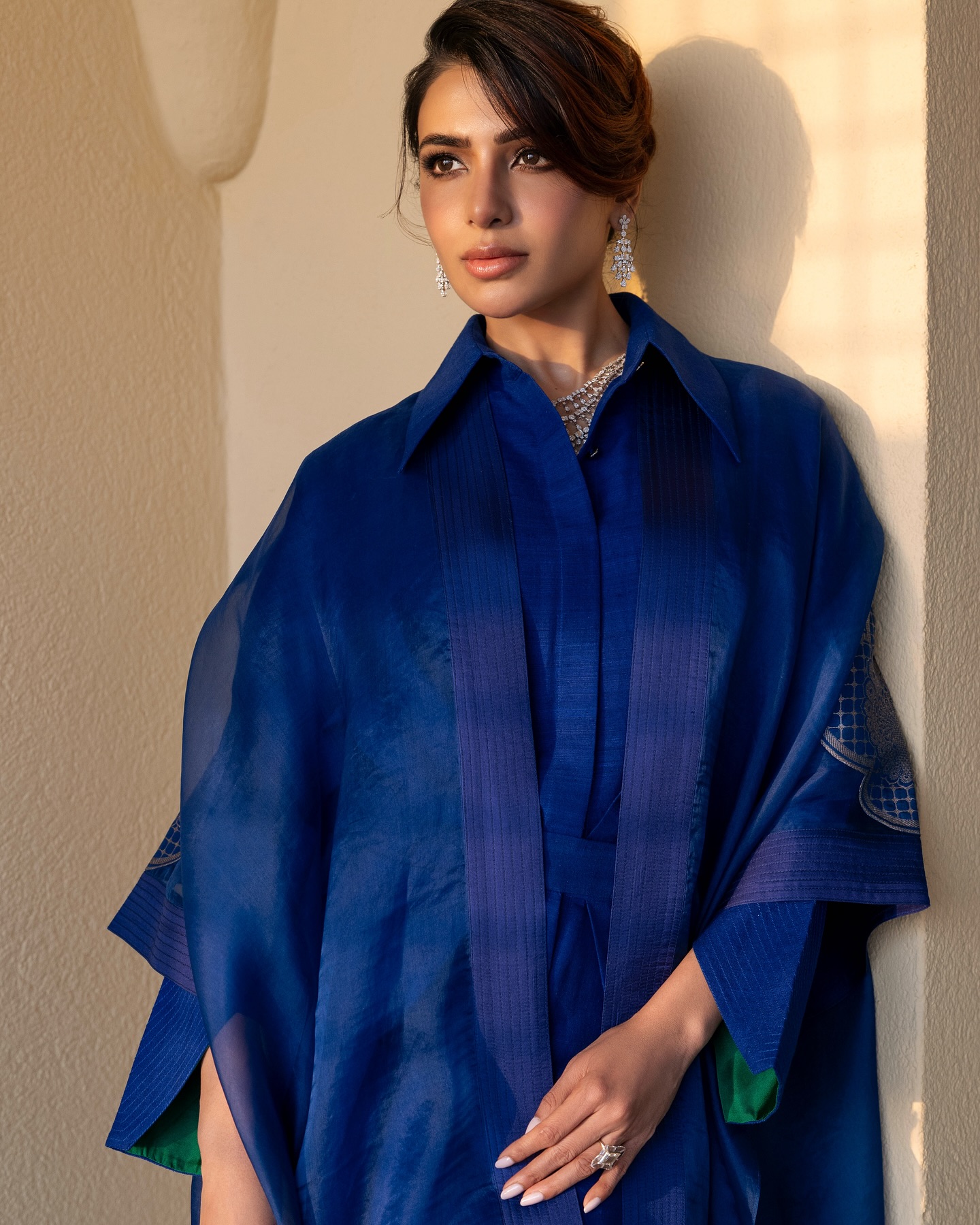 Samantha Exudes Cute Boss Lady Vibes In Royal Blue Outfit