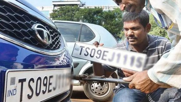 Telangana Makes High Security Number Plates Compulsory for Vehicles