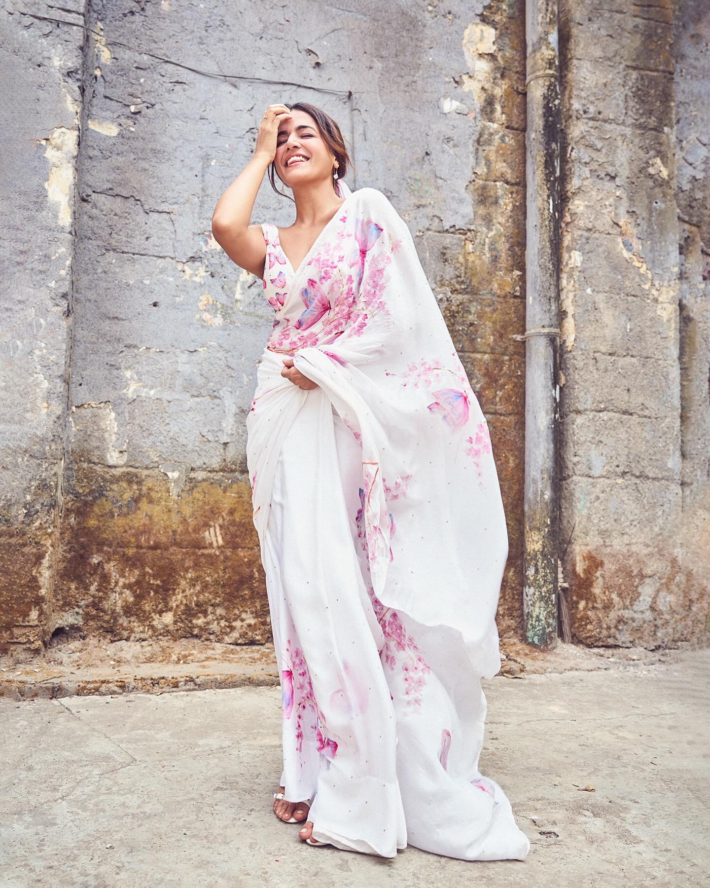 Wamiqa Gabbi Stuns in Unique Butterfly Saree Look