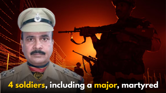 4 soldiers, including a major, martyred in Pakistani firing within 24 hours
