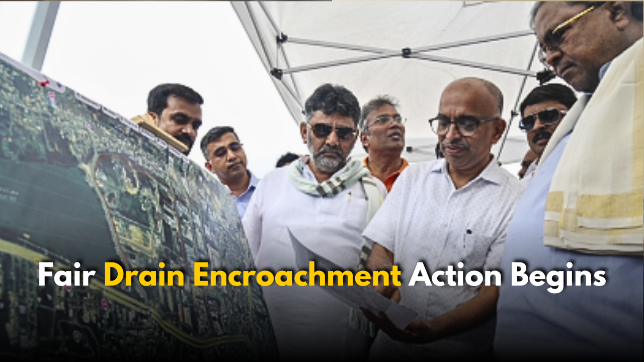 CM Siddaramaiah Orders Fair Drain Encroachment Action