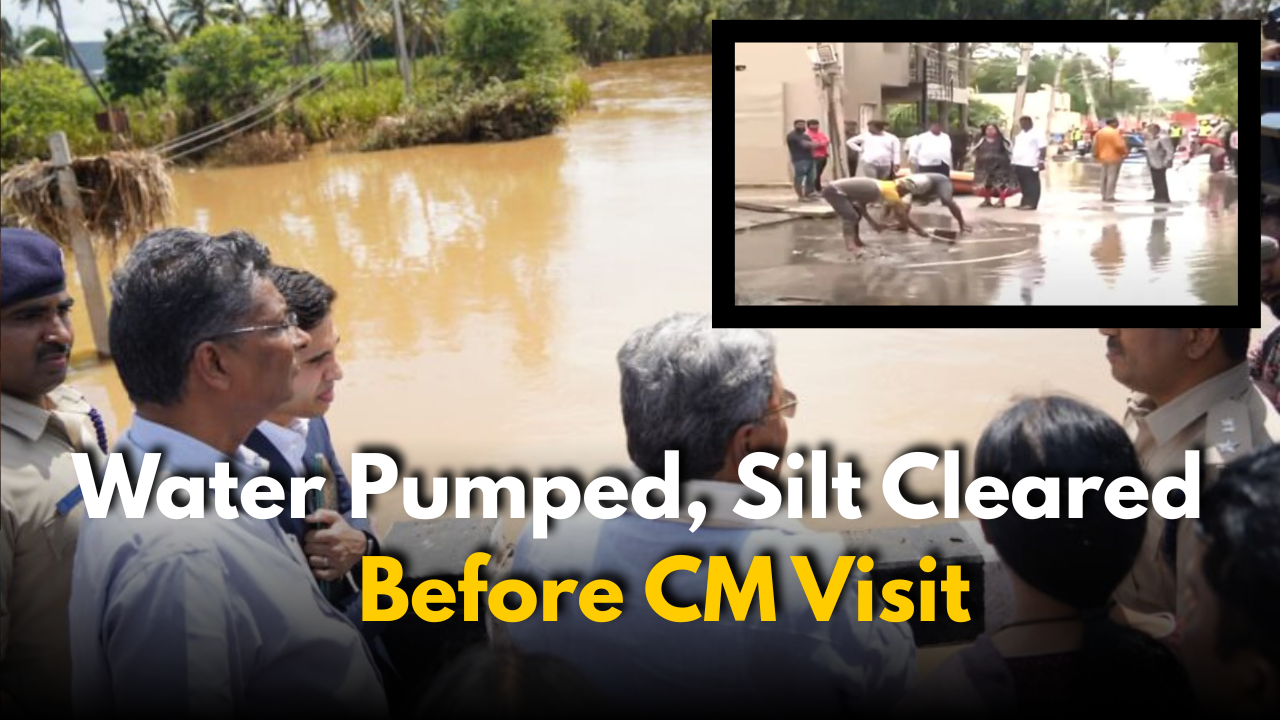 Bengaluru Rains: Water Pumped, Silt Cleared Before CM Visit
