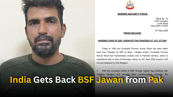 India Gets Back BSF Jawan Detained by Pakistan Rangers