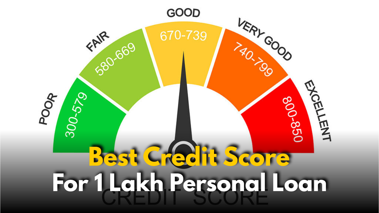 Best Credit Score if you need 1 Lakh personal Loan