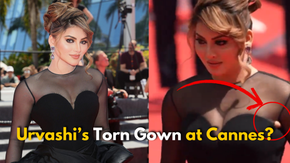 Did Urvashi Rautela Wear Torn Gown at Cannes?