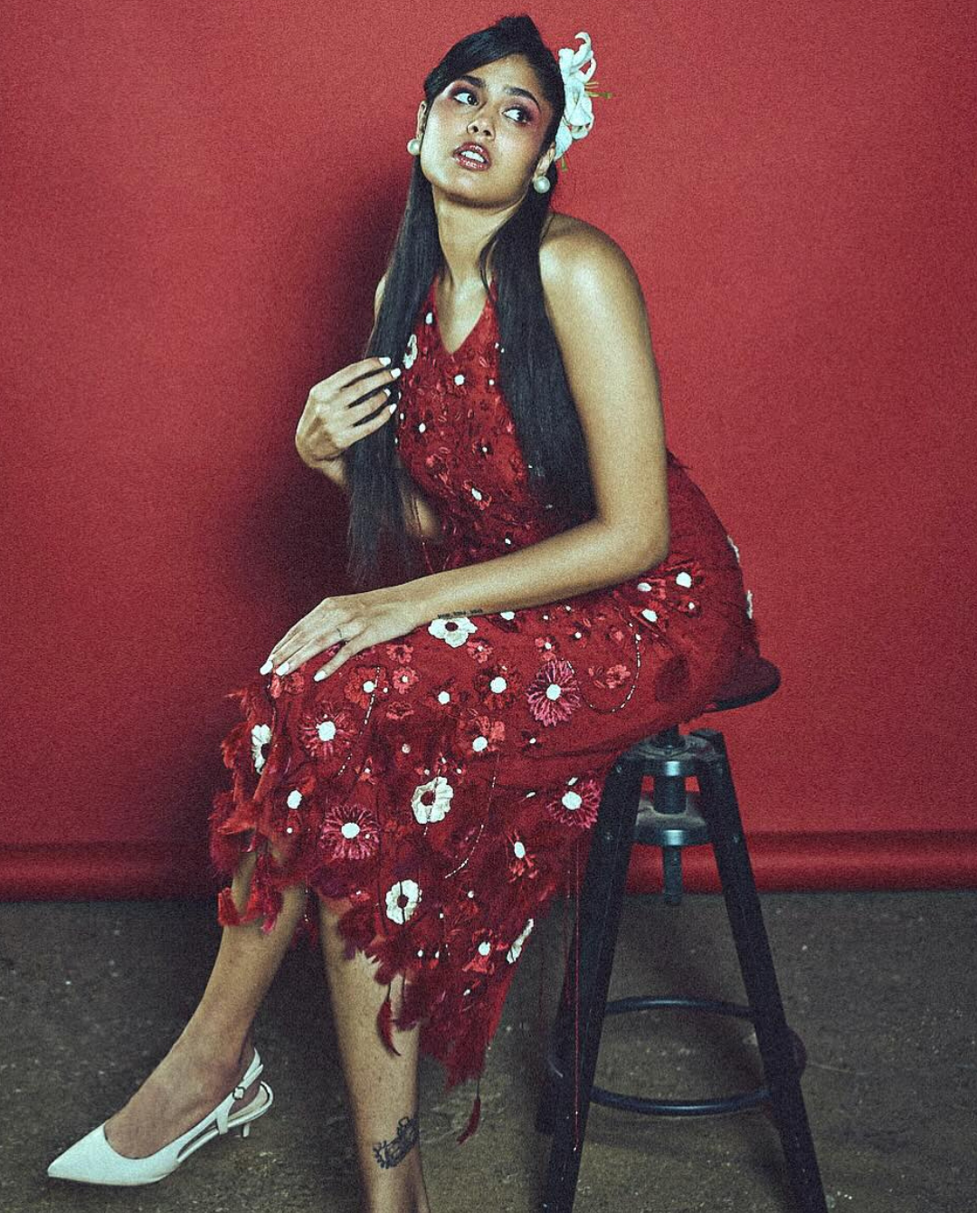 Faria Abdullah in RED: The Retro Glam