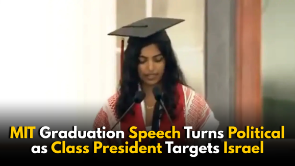 MIT Graduation Speech Turns Political as Class President Targets Israel