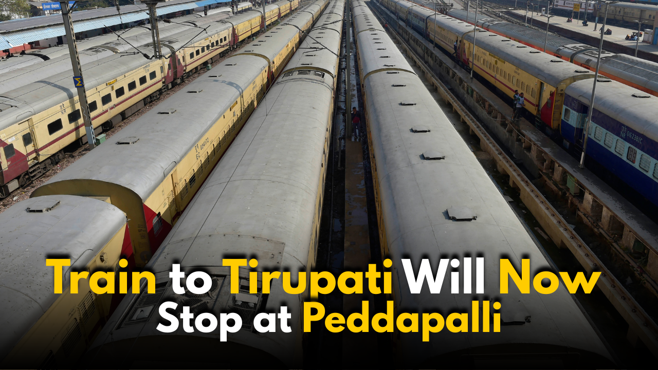 Train to Tirupati Will Now Stop at Peddapalli: Relief for Passengers