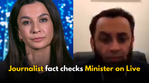 Yalda Hakim fact checks Pakistan Minister on Live